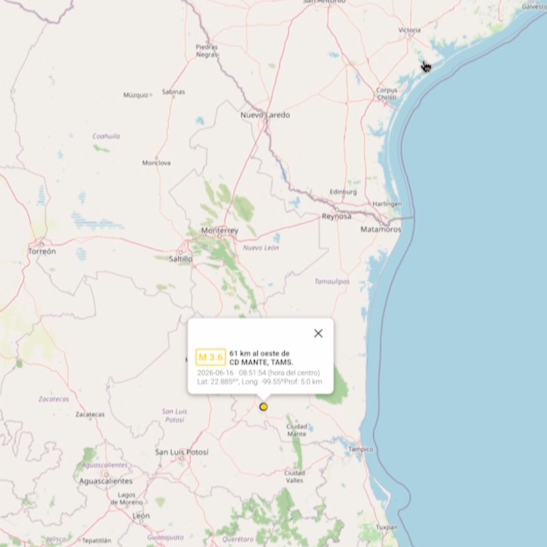 Reportan Sismo de Magnitud 3.6 en Tula